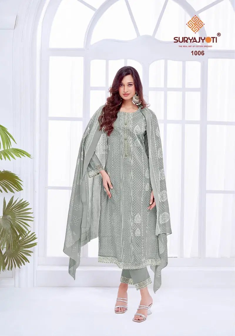 Kashvi Vol 01 By Suryajyoti Cotton Dress Material Bulk Orders In India